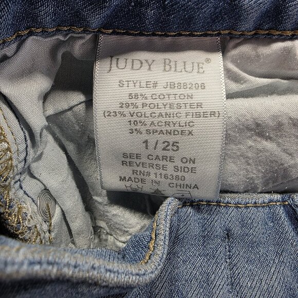 Judy Blue Jeans Womens Size 1/25 Medium Wash Mid Rise Skinny JB88206 - Picture 7 of 11